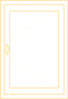 Illustration of a wood or steel window opening option.
