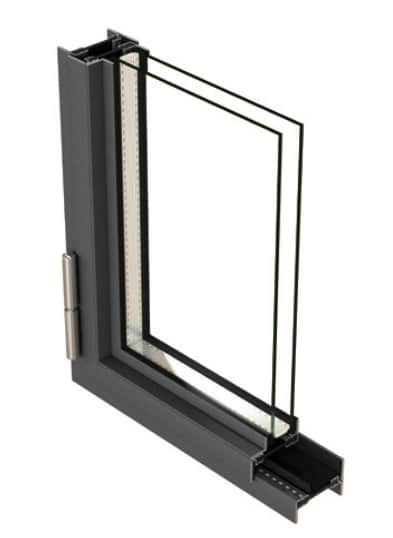 A detail view of the Steel custom window and door option.