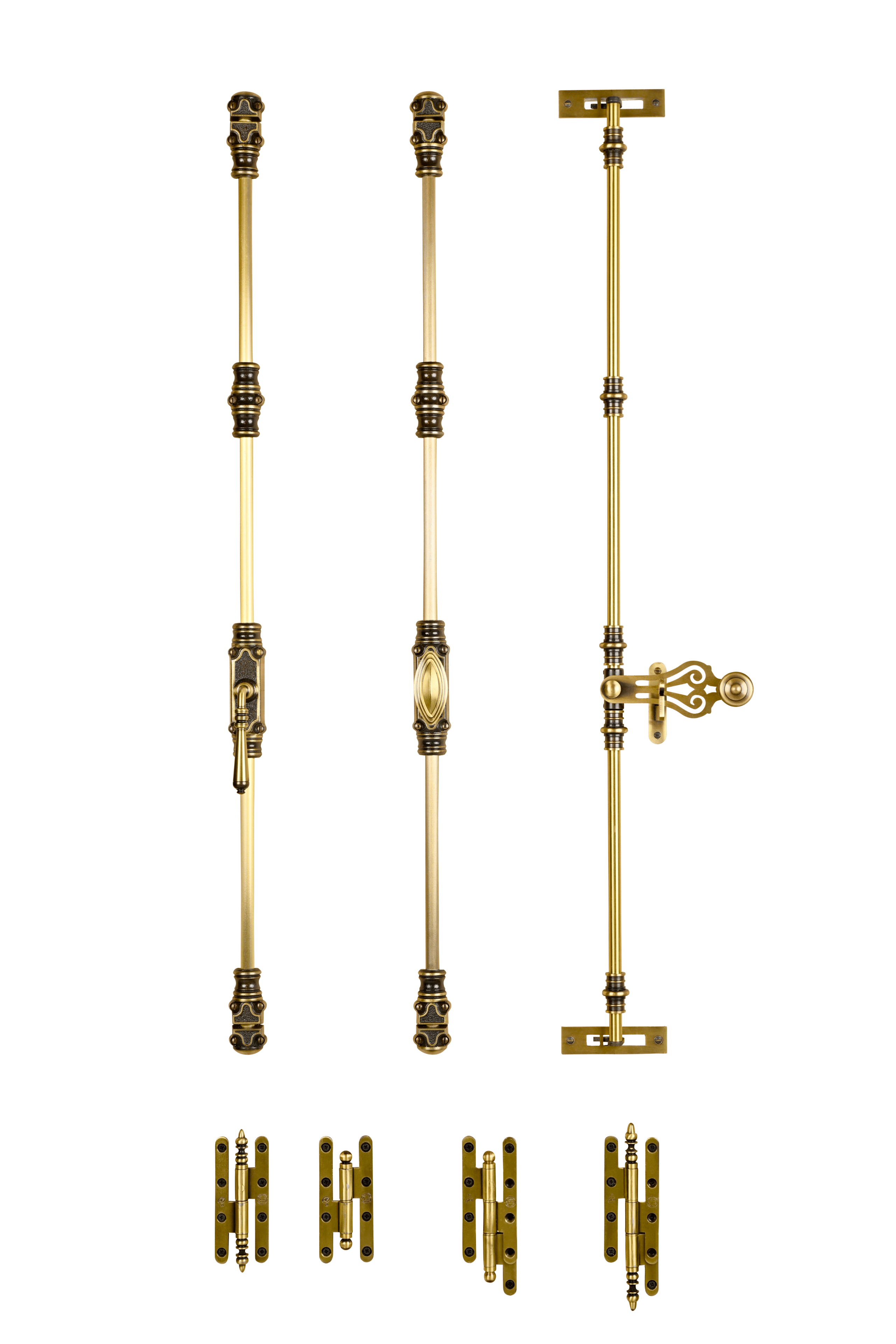 brass cremone and espagnolette